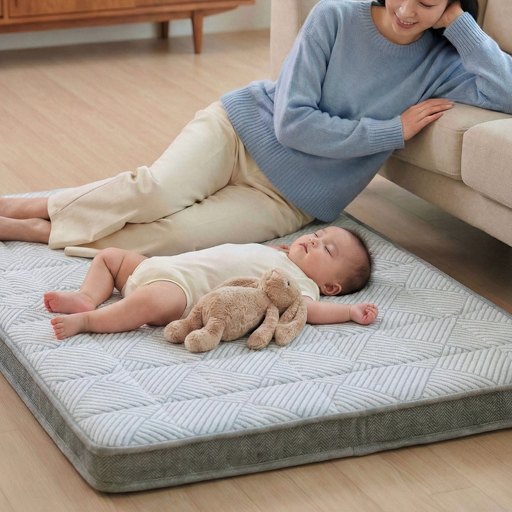 바르맘 에어브 아기 침대 매트리스 신생아 데이베드 유아 분리수면 통잠 범퍼침대 토퍼
