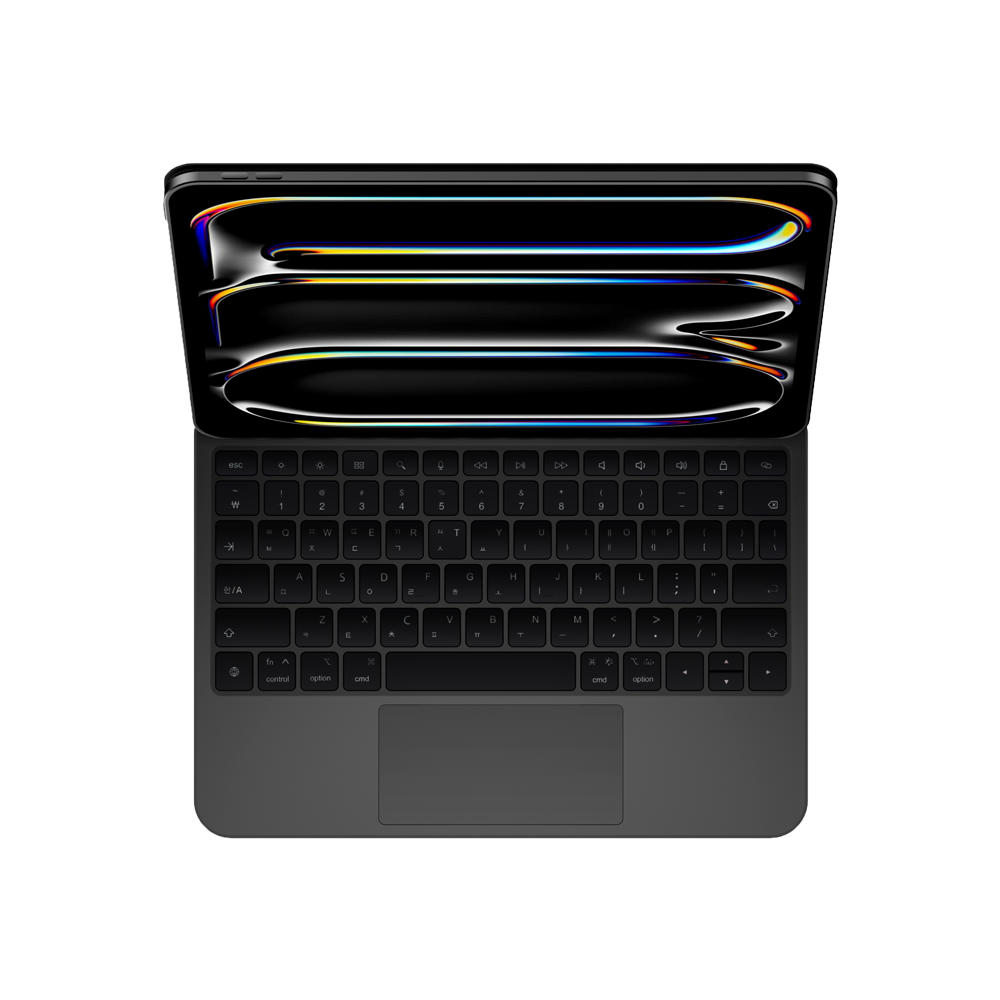 링크로 아이패드 키보드 케이스 매직키보드 구조독 호환 한국어 블랙, 아이패드 프로 32.7cm(12.9인치) M1 5세대