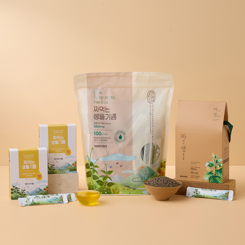 가볍고 간편하게 즐기는 국내산 들깨기름, 휴대용 짜먹는 스틱으로 더 건강하게!