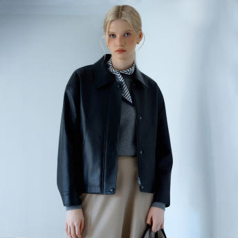 [클라비스] 블루종 레더자켓_CVJLG1202M