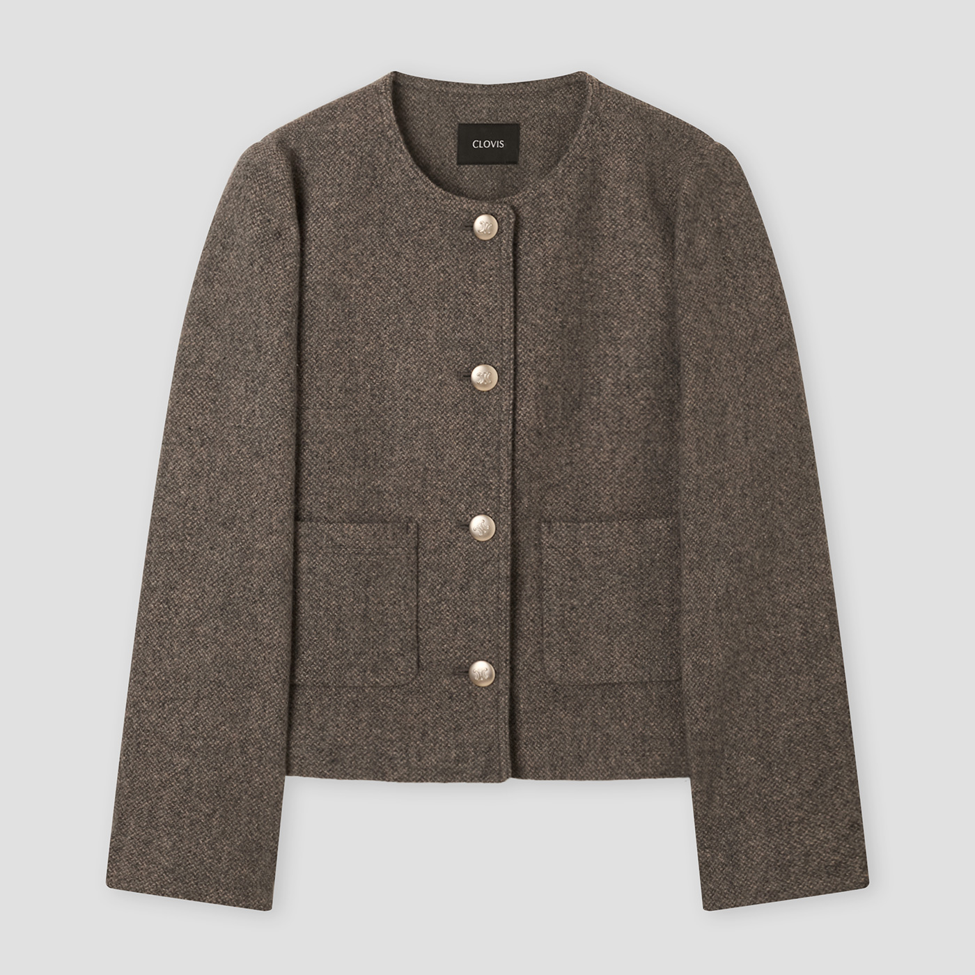 [클라비스] 베이직 R넥 자켓_CVJKG1202M