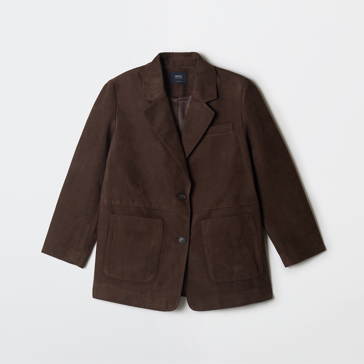 [N배송][신세틱레더] 스파오 여성 스웨이드 테일러드 재킷 (SPJLF49W16 리오더) SPJLG12W16