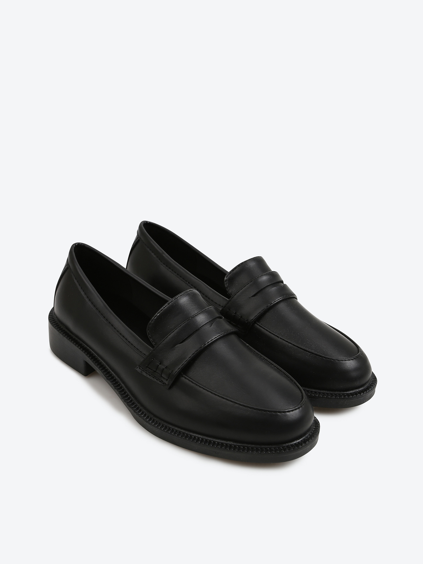 (4차 리오더) (출근/하객룩 추천)라운드토 클래식 페니로퍼 (3cm) HPWWCGA302