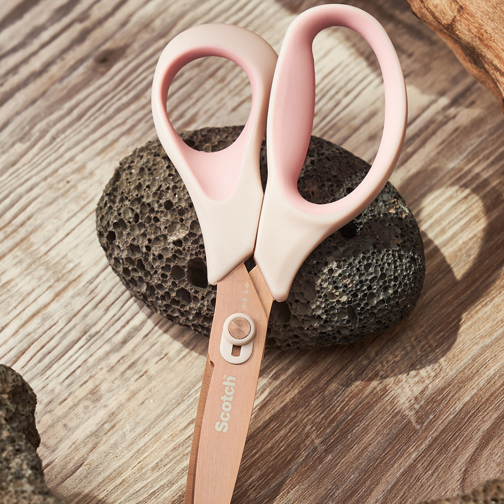 3M 스카치 티타늄 택배칼 언박싱 가위 1487-T 핑크 7인치 박스커터 박스칼