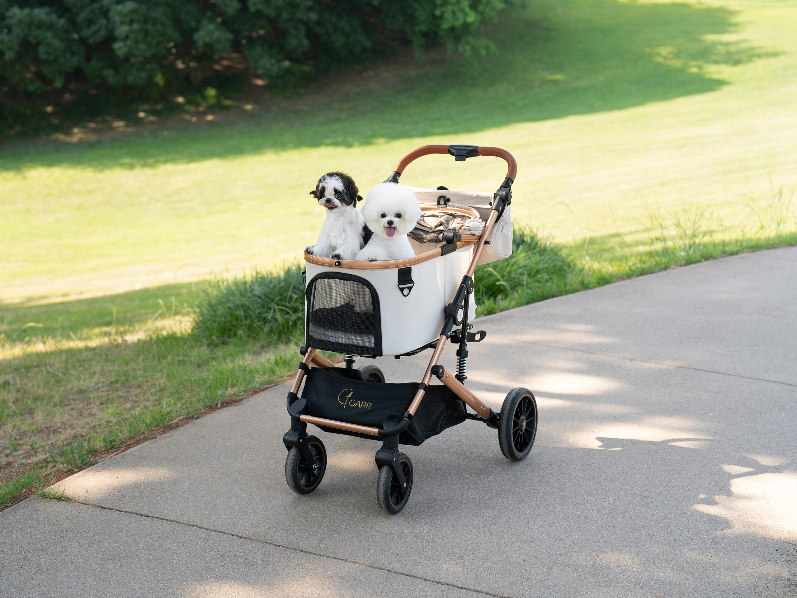 가르르 도기로버 골드 대형 강아지 유모차 개모차 애견 반려견 고양이 대형견 웨건 분리형 유모차
