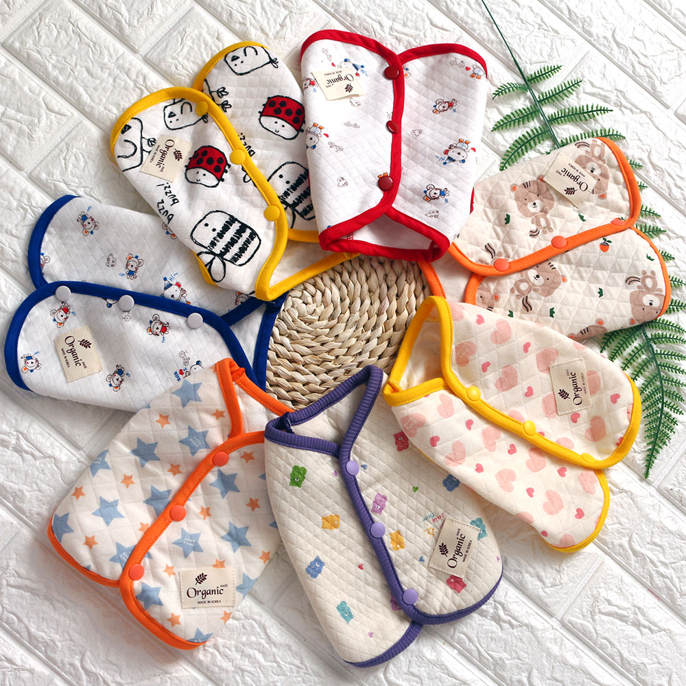 강아지 옷 조끼 오가닉 내복 실내복 노령견 잠옷 베이비곰 양면조끼 XS