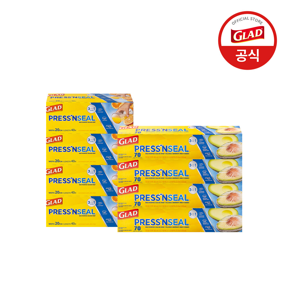 글래드 이정현 매직랩 일반(30cmx21.6m) 2개+미니(20cmx40m) 2개 세트 주방랩 샌드위치랩