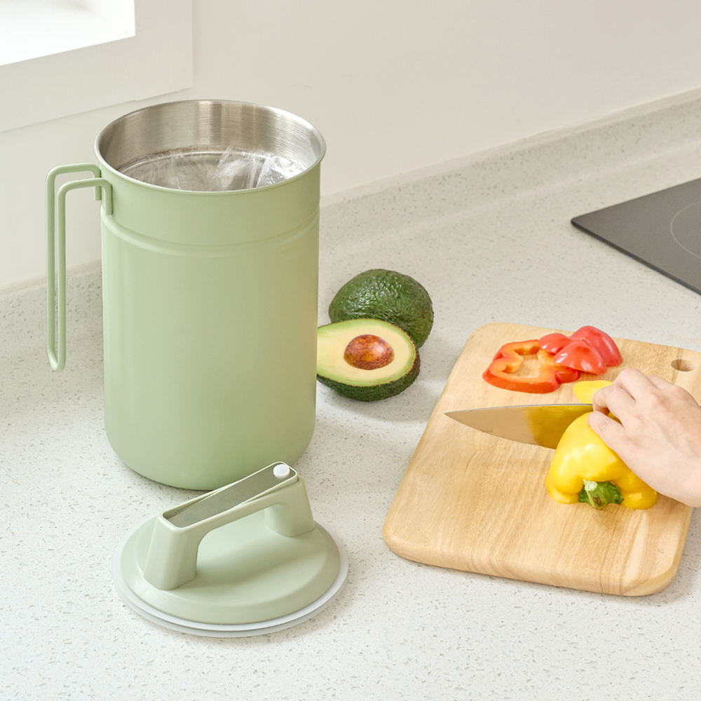 무디타 304 스텐 진공 음식물 쓰레기통 2.8L