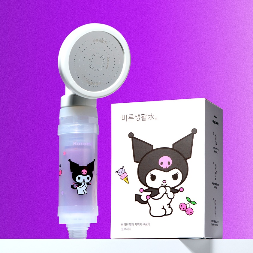 [단독] 바른생활수 산리오캐릭터즈 비타민 필터 샤워기 염소 녹물제거 헬로키티