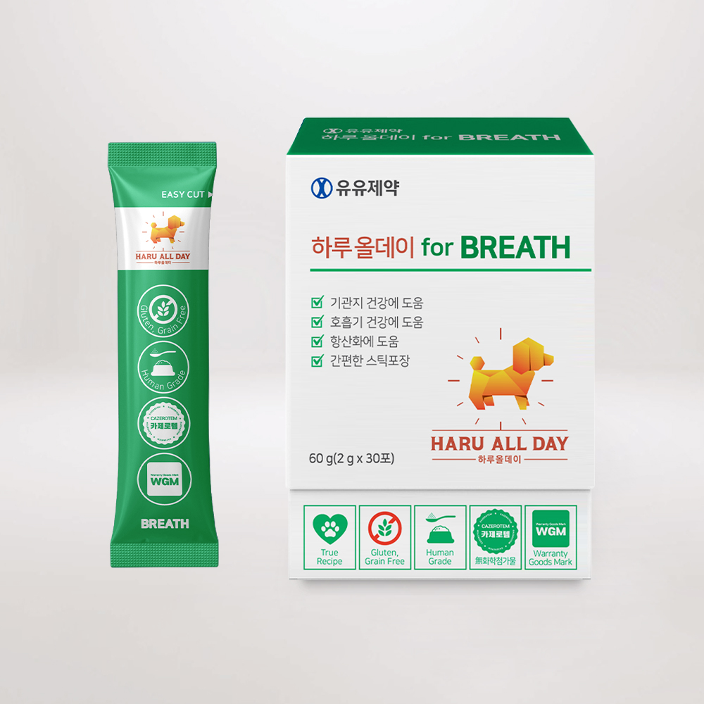 하루올데이 강아지 기관지 반려견 영양제 감기 협착증 카제로템