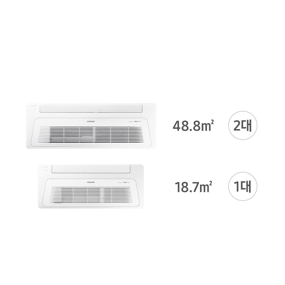 삼성 무풍 시스템 천정형 에어컨 가정용 기본설치비포함 3실, 116㎡, 단배관