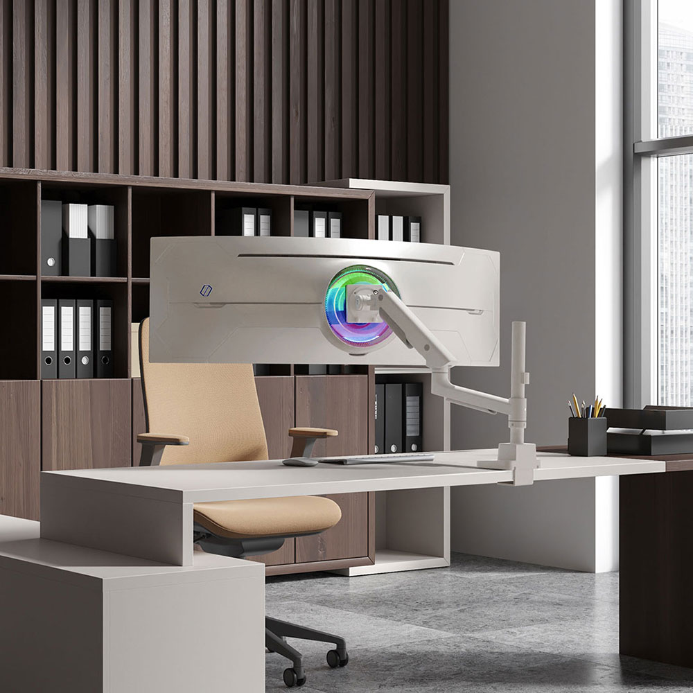 카멜마운트 MPS1PH 싱글 초 고중량 폴타입 모던 모니터 거치대 받침대 모니터암