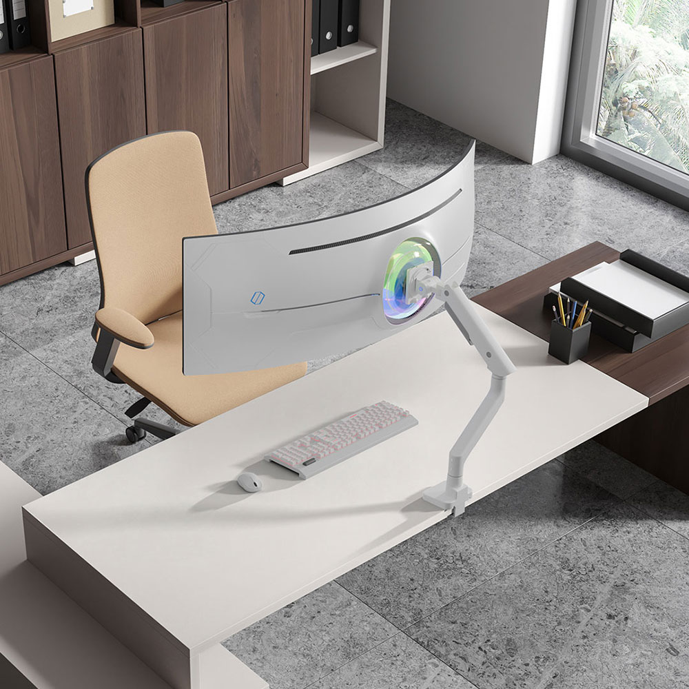 카멜마운트 MPS1H 싱글 초 고중량 암타입 모던 모니터 거치대 받침대 모니터암