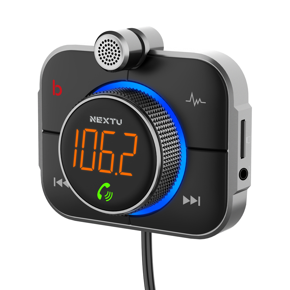 넥스트유 올인원 차량용 블루투스 노이즈캔슬링 오디오 무선 카팩 6422BTC