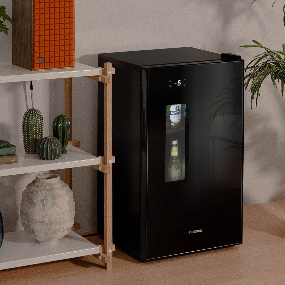 포쿨 음료수냉장고 쇼케이스 맥주 홈비어 술장고 소형 술냉장고 미니 가정용 슬러시 음료 98