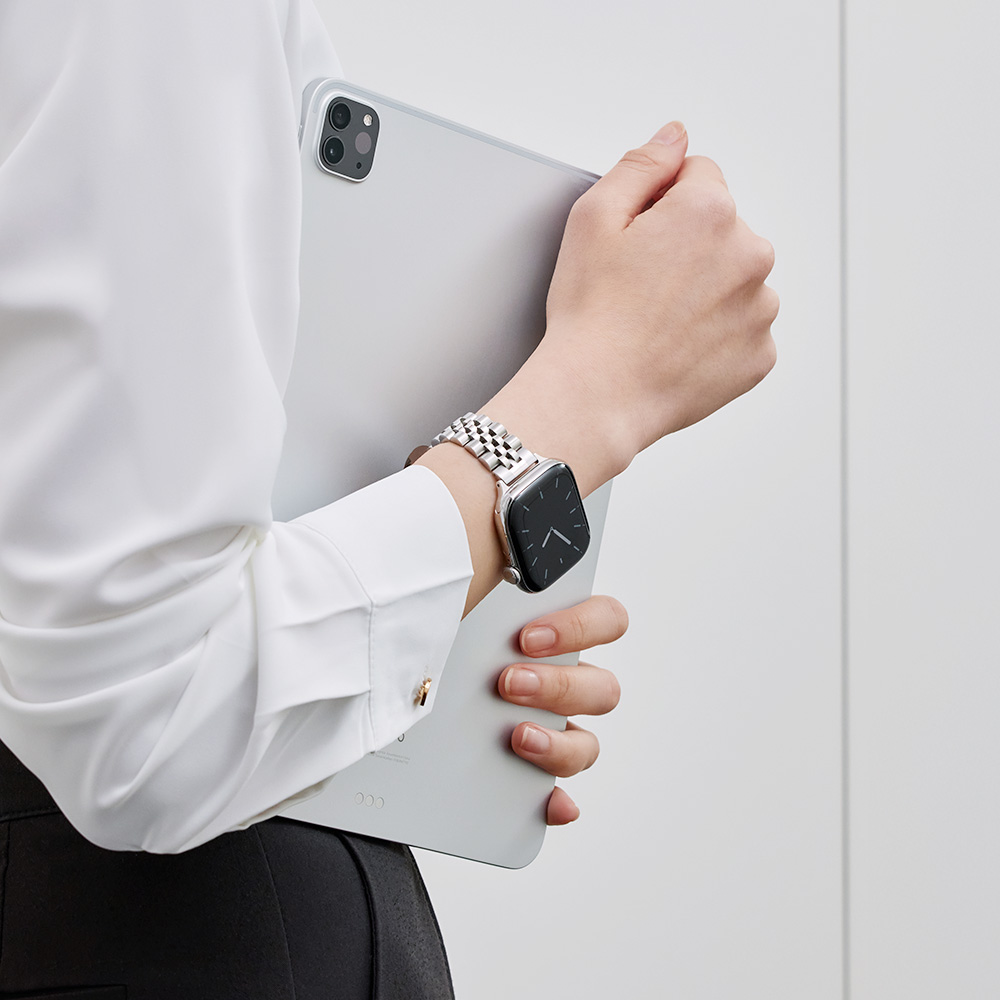 모이브 애플워치 11 10 9 8 6 SE 3 2 호환 메탈 스트랩 시계줄 쥬빌레 슬림