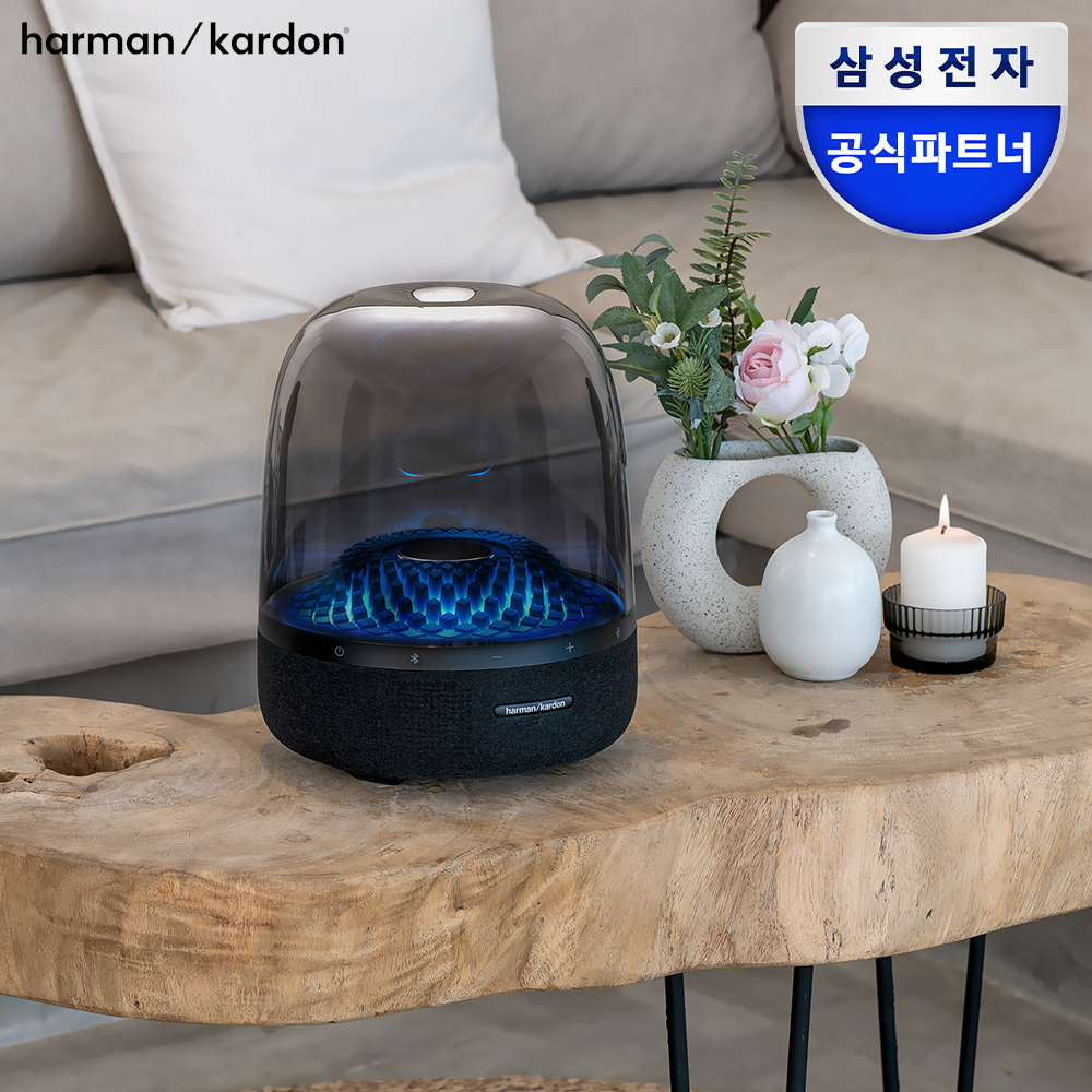 삼성전자 하만카돈 오라스튜디오4 블루투스 스피커 조명 무드등 감성 선물용 블랙