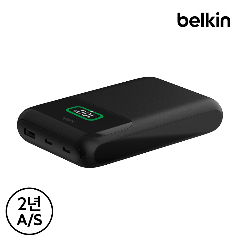 벨킨 부스트차지 프로 65W 대용량 고속 충전 보조배터리 20000mAh BPB020bt 갤럭시 S26 S25 아이폰 아이패드 노트북 기내반입 
