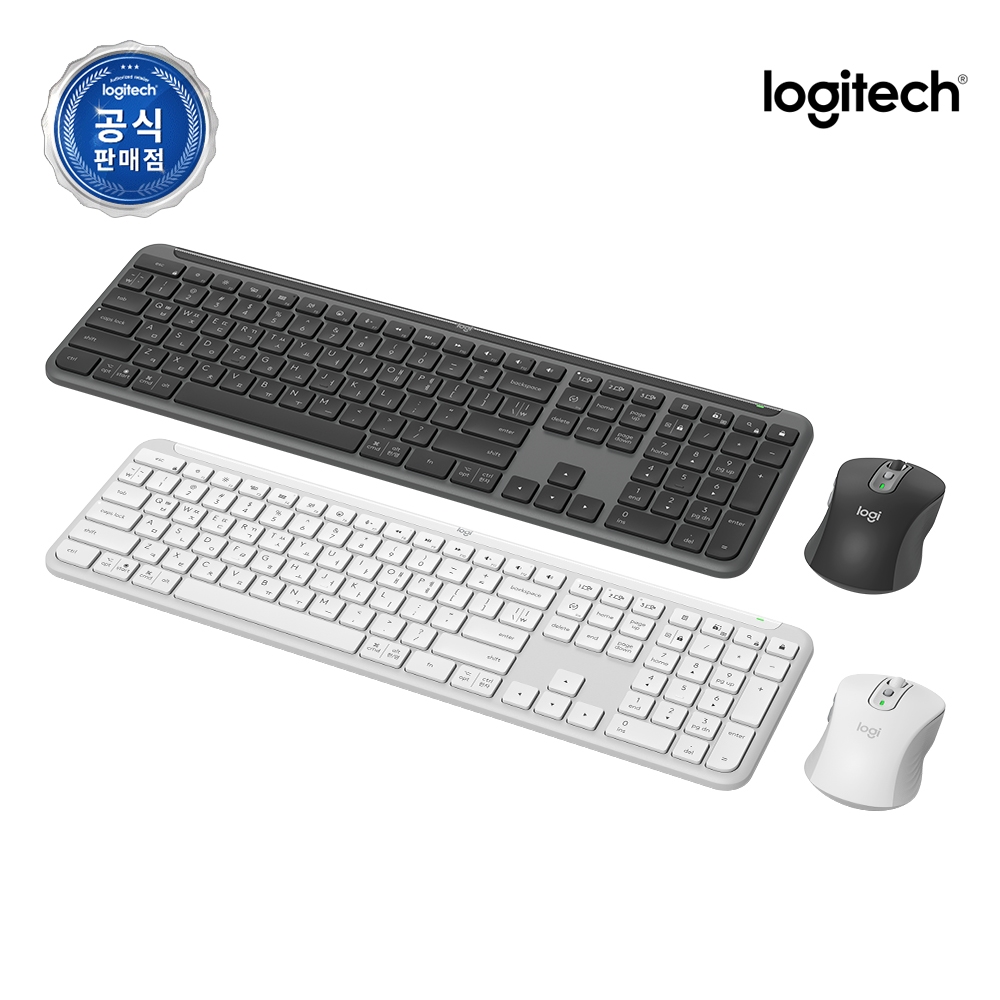 로지텍코리아 공식 Signature Slim MK950 Combo 그래파이트, 팬터그래프