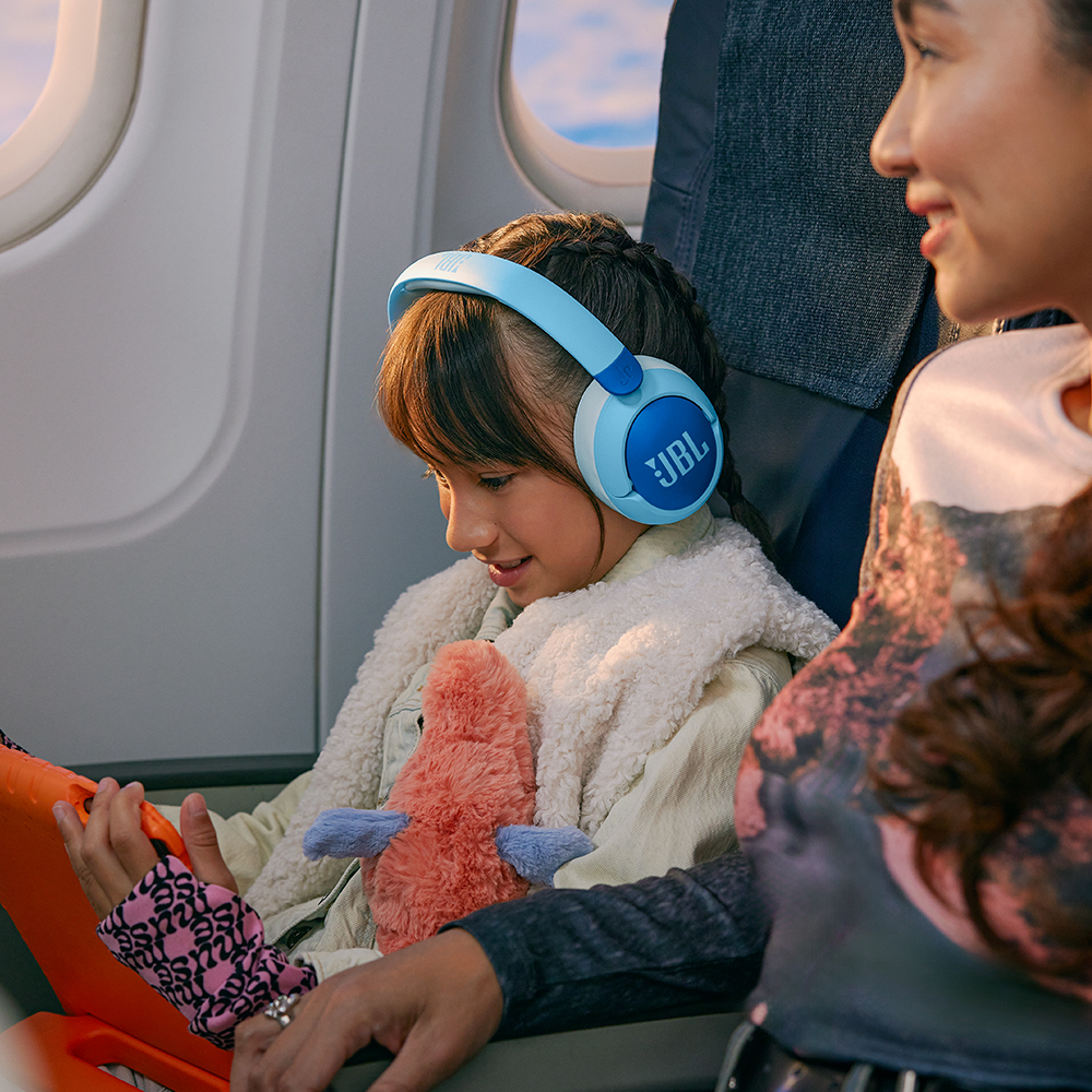 삼성공식파트너 JBL JR470NC 노이즈캔슬링 유무선 겸용 어린이헤드셋 블루