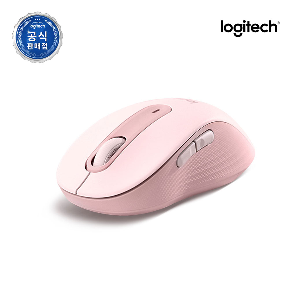 [N배송] 로지텍코리아 공식 시그니처 M650 무소음 무선 마우스 로즈핑크