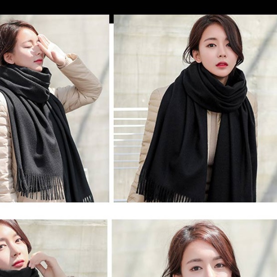 커플 남자 여자 목도리 선물 양면 머플러 르 캐시미어 머플러