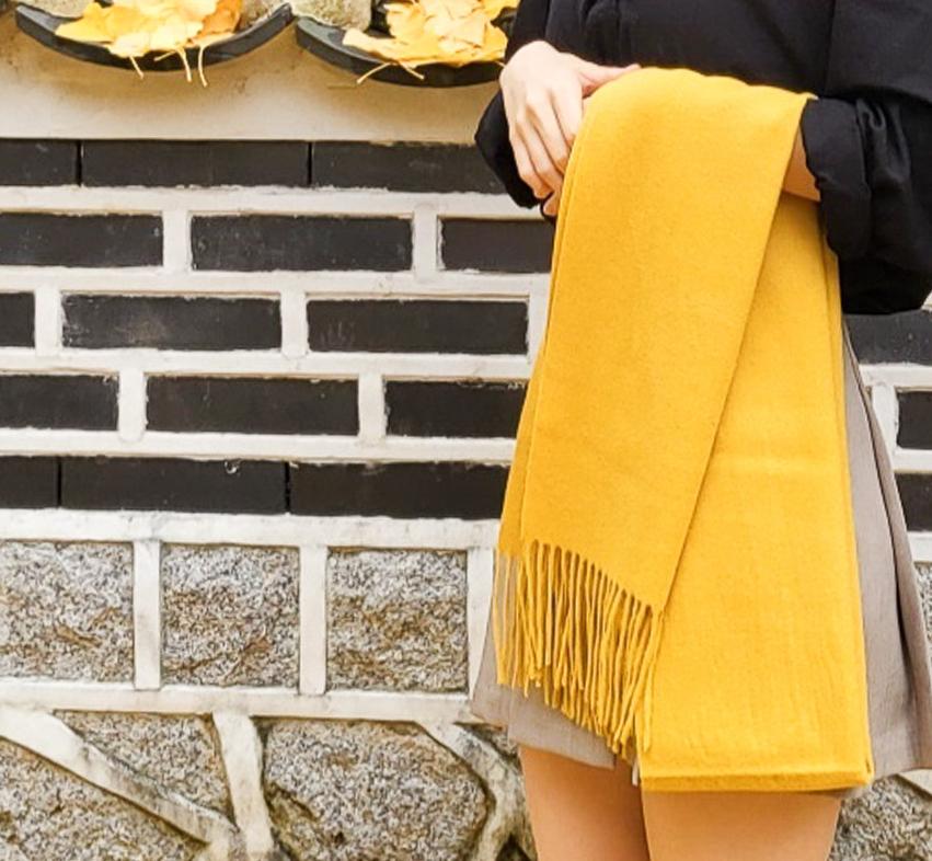 겨울 핑크 목도리 남자 캐시미어 목도리 아이보리 머플러