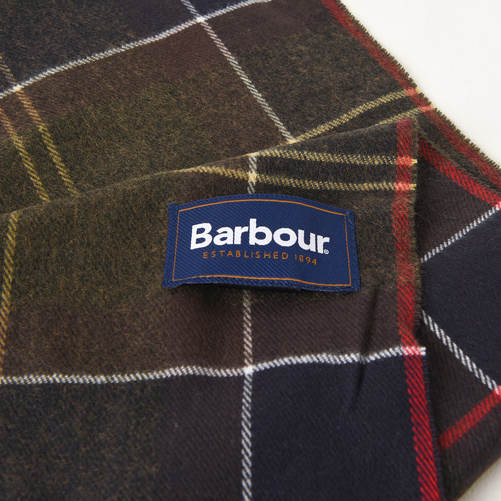 바버 타탄 체크 머플러 목도리 스카프 숄