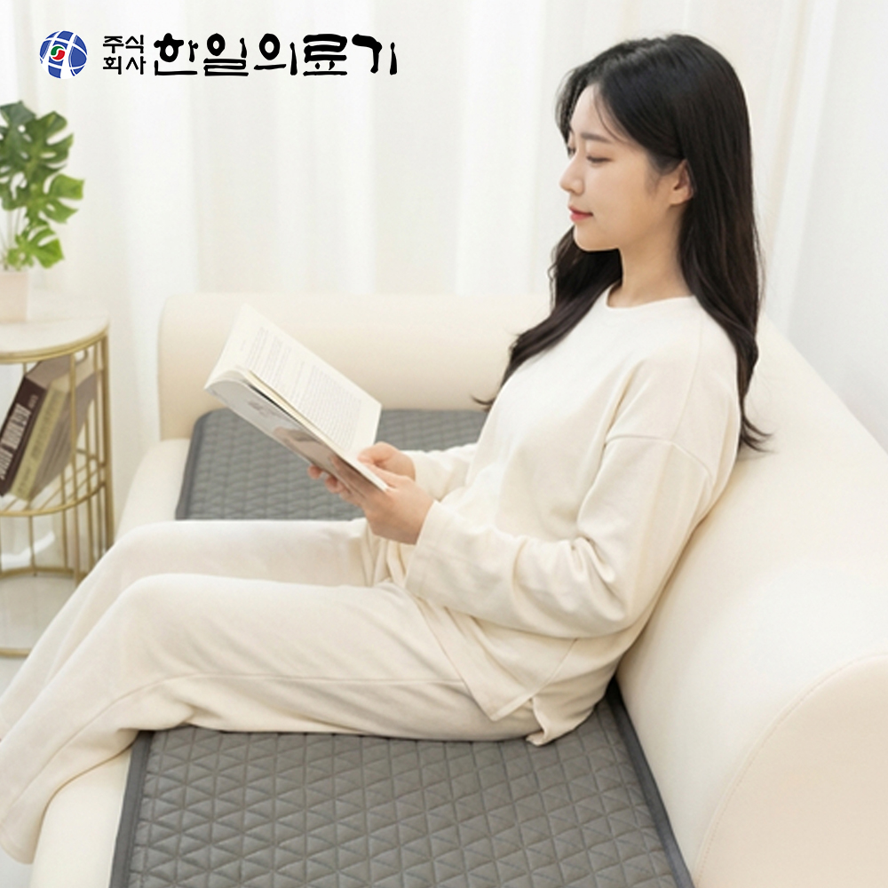 한일의료기 쇼파 전기매트 온열방석 전기방석 쇼파용 소파 탄소 장판 3단 레더필브라운
