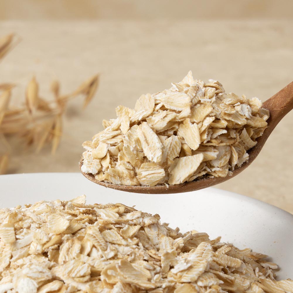 싸리재 바삭한 국산 귀리 유기농 오트밀 압착 쉐이크 롤드오트 400g, 1개