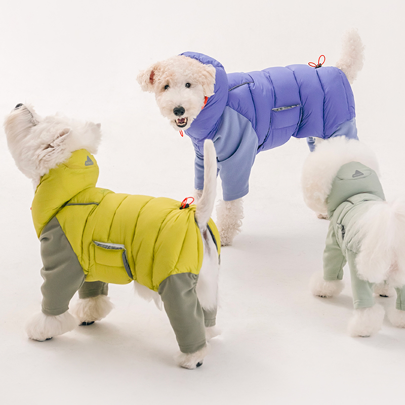 바잇미 LATTA 올인원 강아지패딩 강아지겨울옷 애견 라임