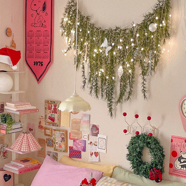 크리스마스 트리 벽트리 풀세트 전구포함 만들기 장식 스윗드림M 6단