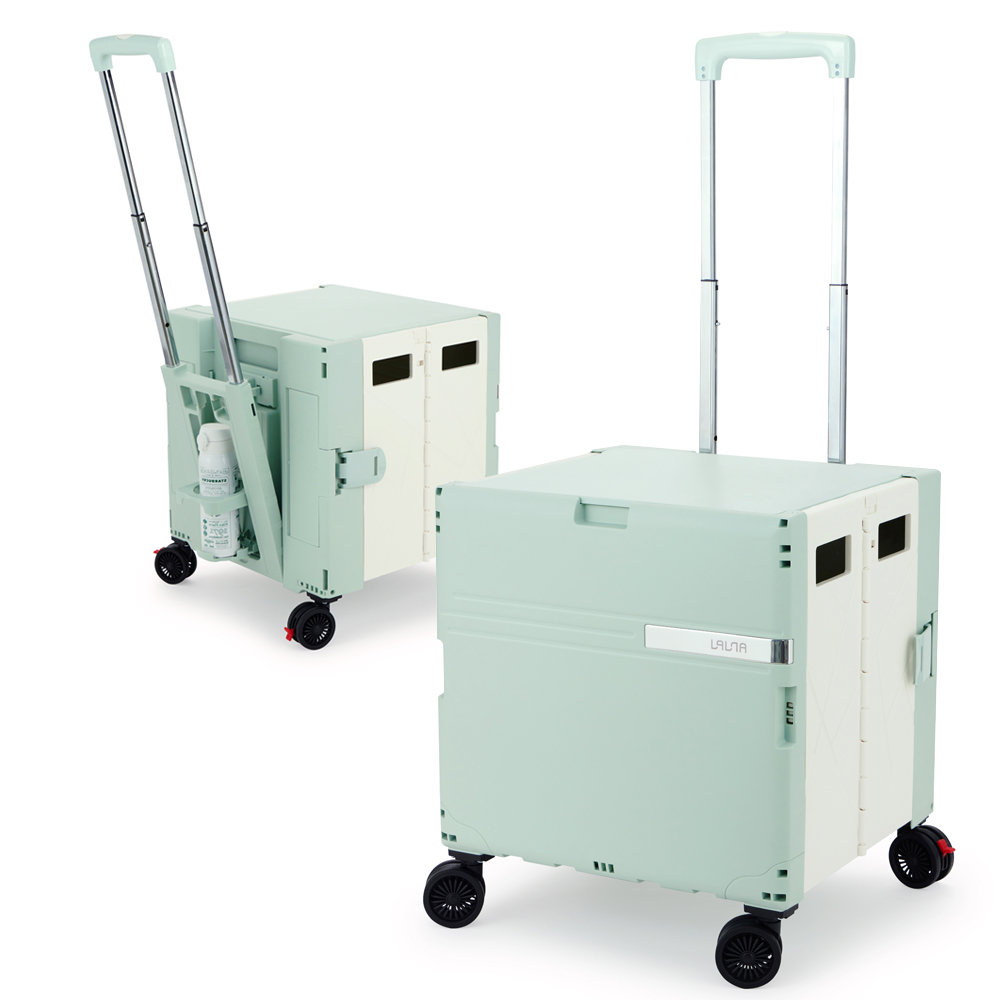 랄라 접이식카트 박스 시장 장바구니캐리어 마트 손수레 핸드 쇼핑 폴딩카트 4바퀴L