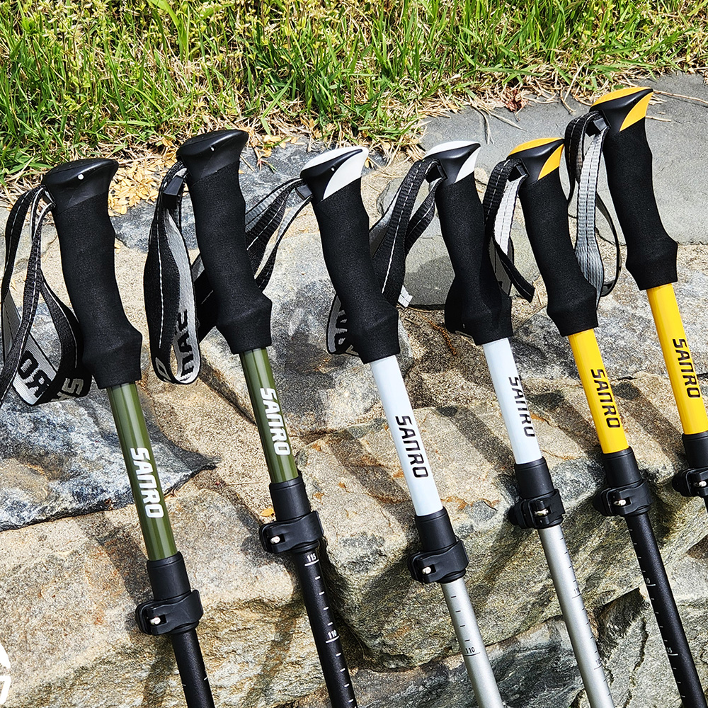 등산스틱 접이식 풀두랄루민 등산용 초경량 폴대 트레킹폴 스틱 지팡이 노르딕워킹