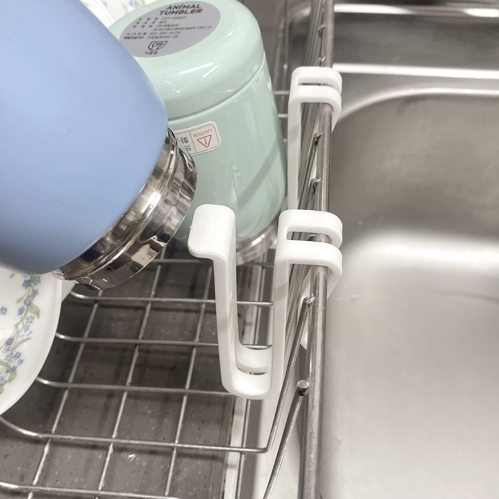 쉽고 편리하게 사용하는 텀블러 건조 클립과 식기 건조대 후크 추천