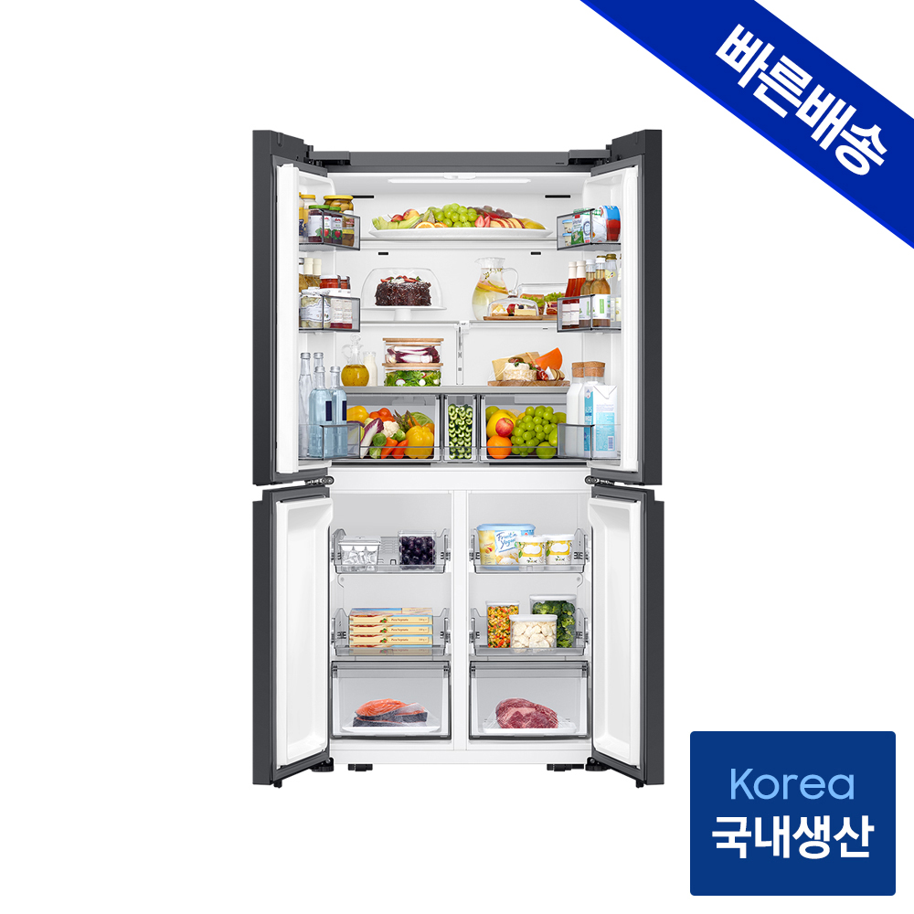 가정에 딱 맞는 삼성 비스포크 AI 냉장고, 25년형 4도어 키친핏Max로 더 스마트하게!