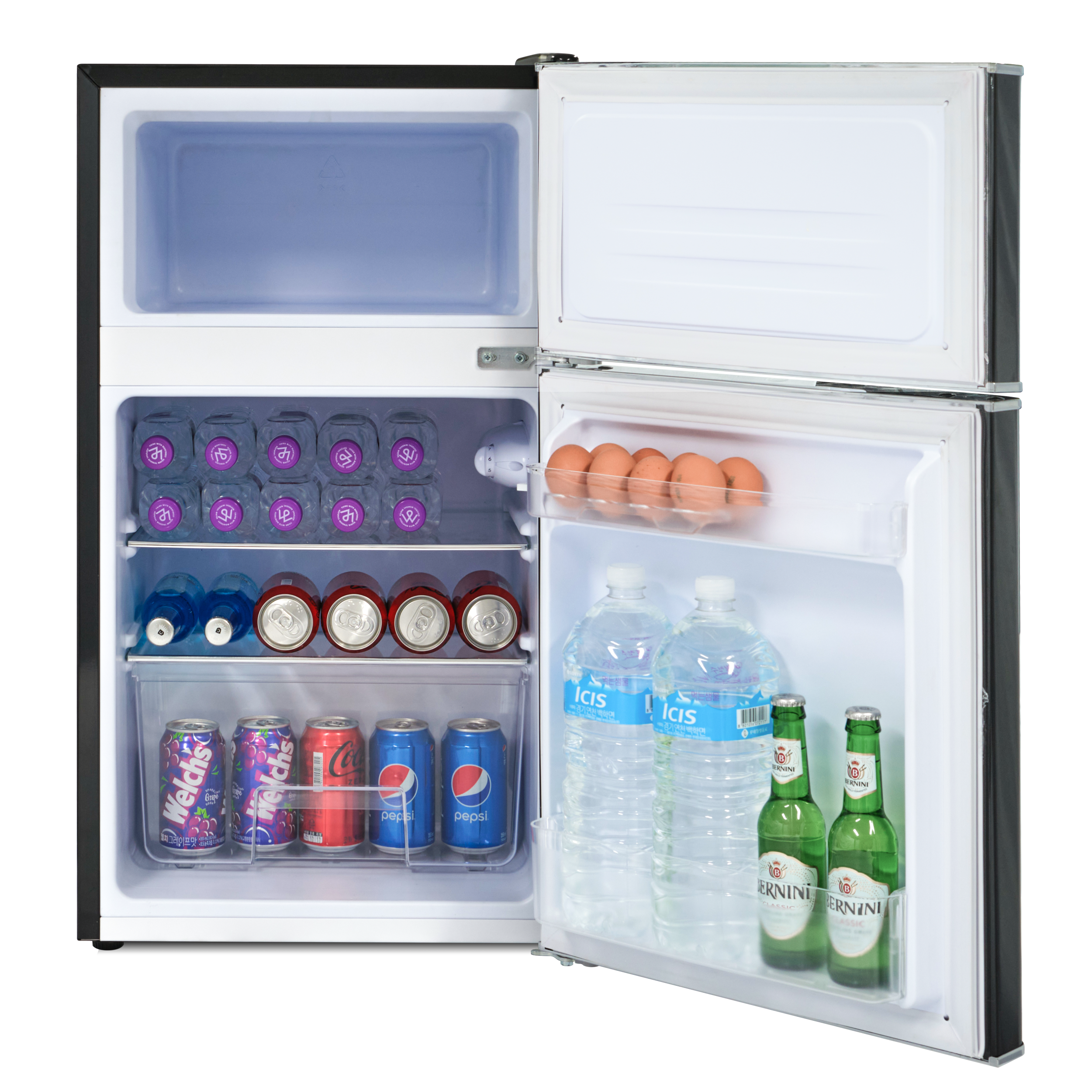 하이얼 미드센츄리모던 레트로 소형 미니 냉장고 82L 3D크롬로고 ART82MDCLB