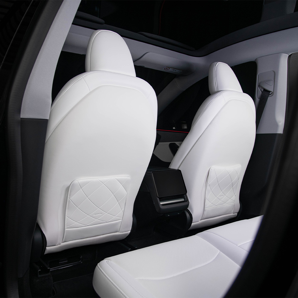 아임반 테슬라 모델Y 주니퍼 전용 차량용 시트백커버 킥매트 시트커버 보호 1세트