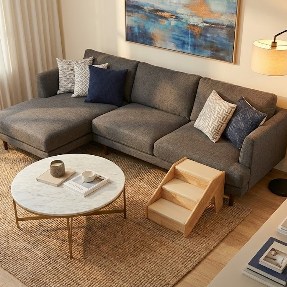 편안하게 오를 수 있는 강아지 계단, 집에서도 쉽게 사용하는 방법