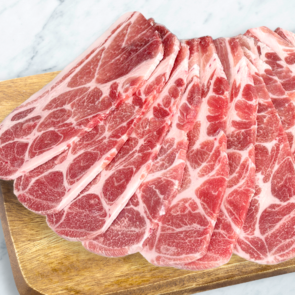 바라던 목살 많은 돼지고기 대용량 목전지 구이 제육 2kg 왕목살 미국산