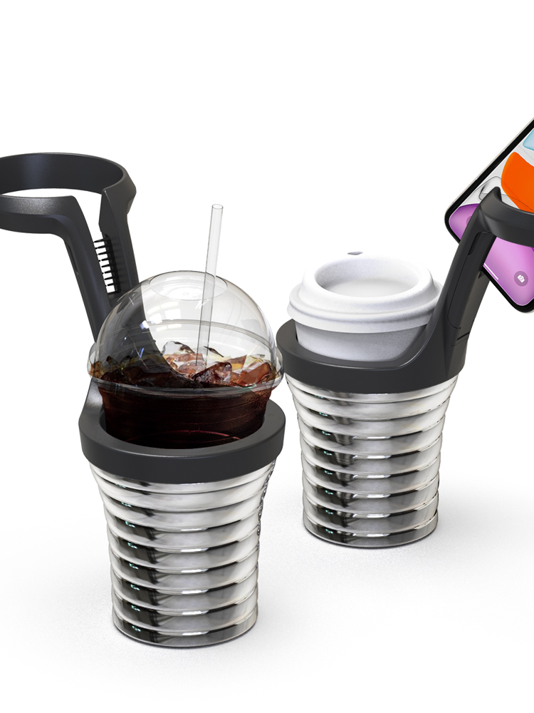 차량에서 사용하는 멀티 컵홀더, 2단형으로 더 편리하게!