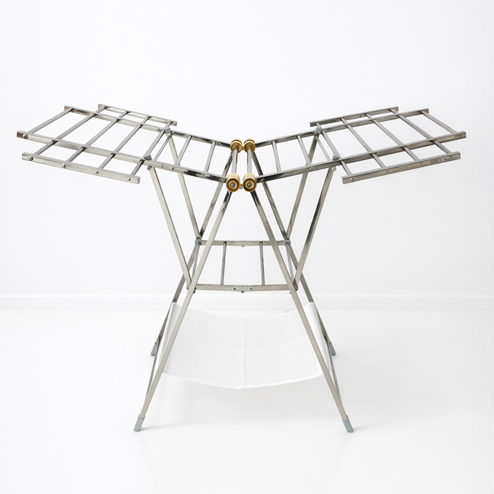 [단독] 아텍스 특허 바퀴달린 튼튼한 Y 스텐 빨래건조대 +건조망 확장 이불건조대