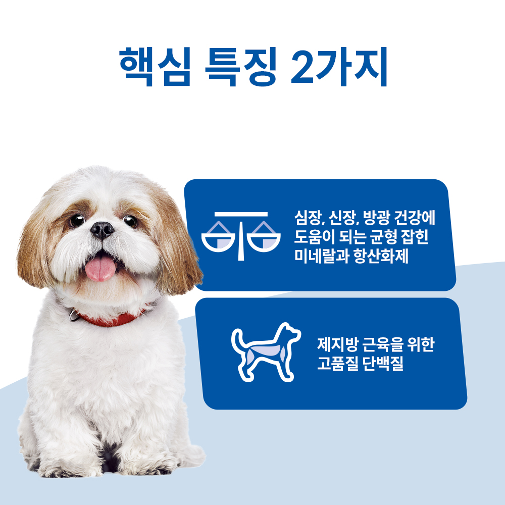 반려견을 위한 건강한 선택, 힐스 강아지사료 어덜트 7+ 스몰바이트 12kg