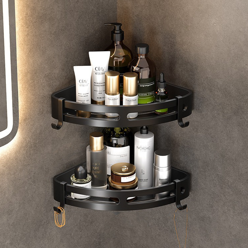 욕실 공간을 깔끔하게! 무타공 욕실선반으로 간편 정리하기