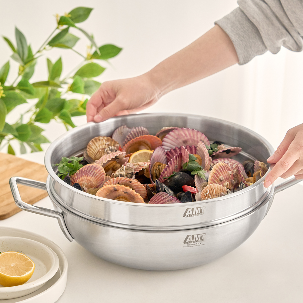 가족 모임이나 파티에 딱! 32cm 크기의 스테인리스 파티웍 추천