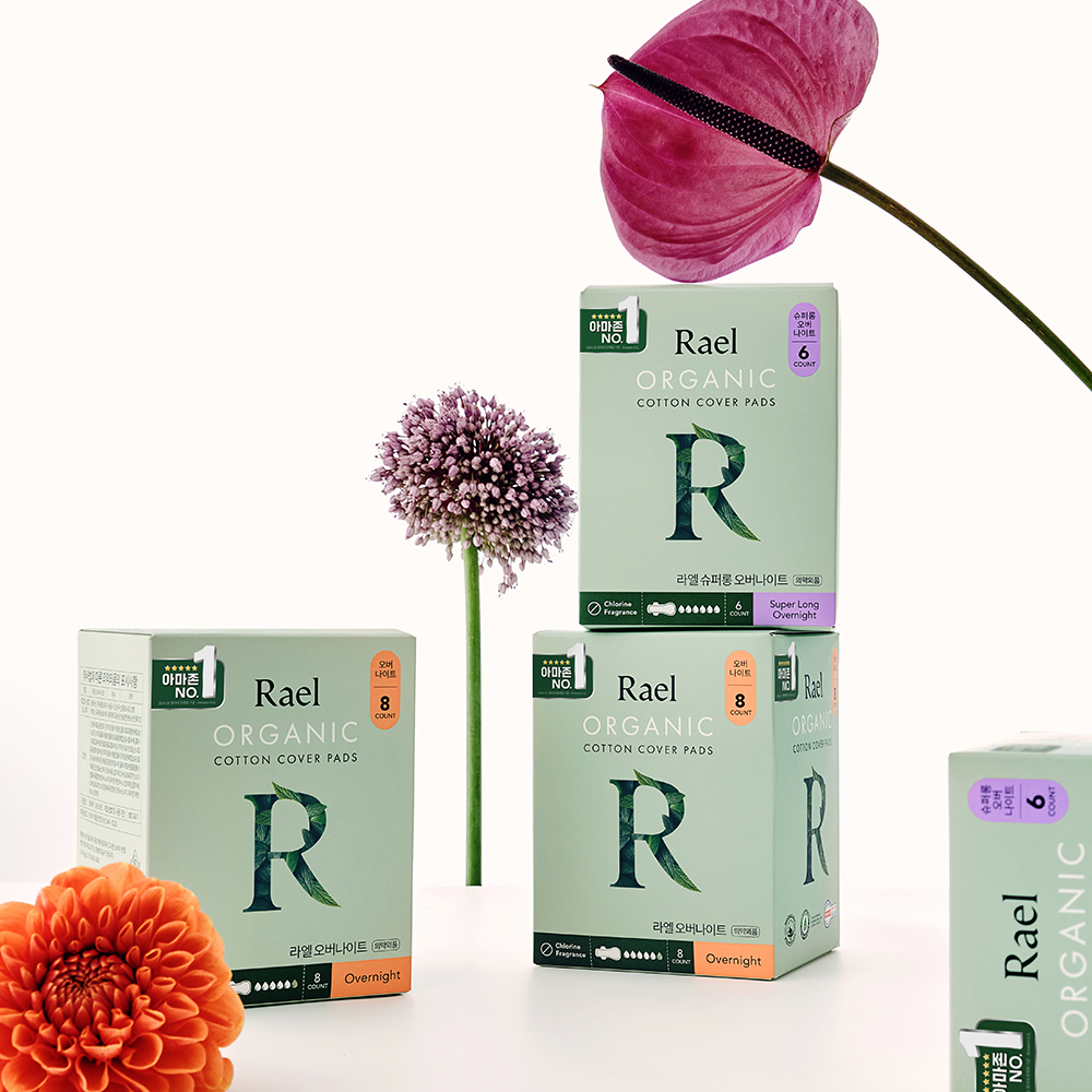 편하고 자연스러운 유기농 순면 생리대, 중형 12팩으로 준비하세요!