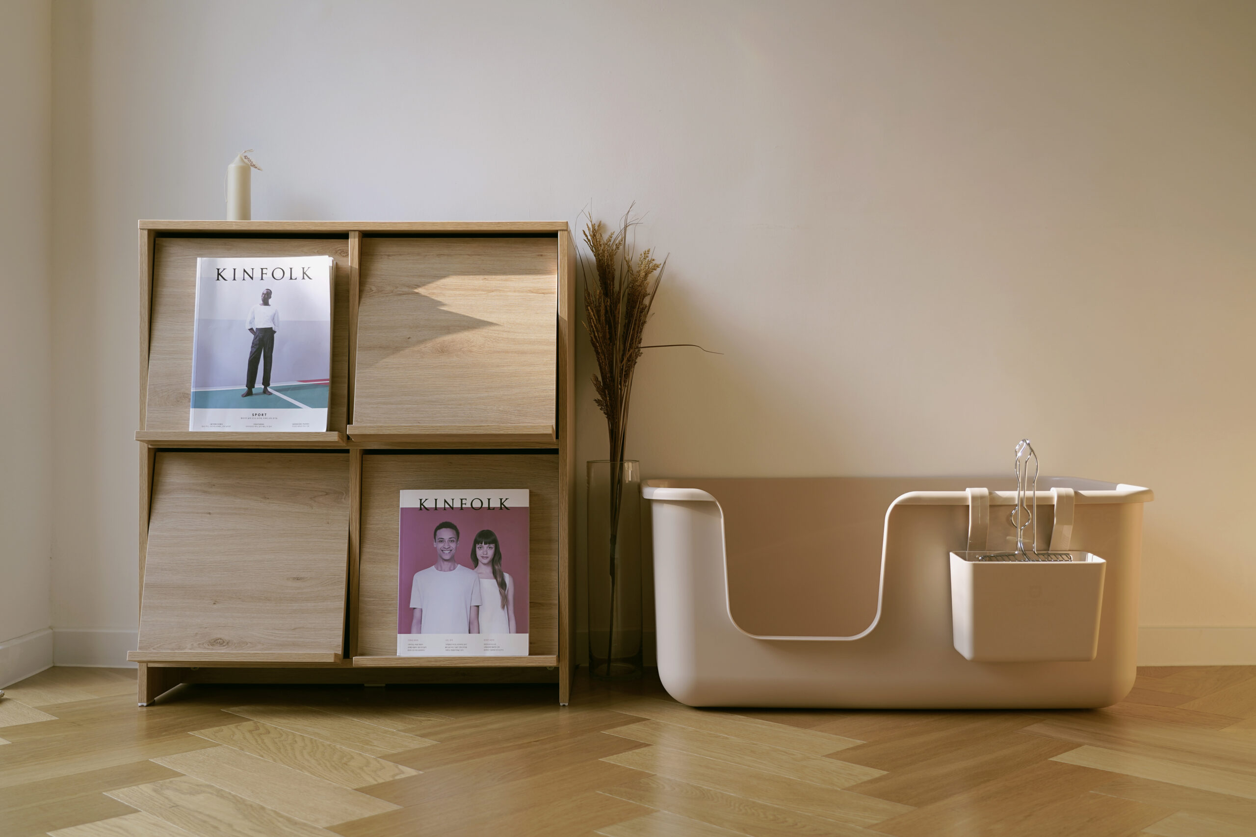 편리하고 넉넉한 고양이 화장실, 집안 어디든 잘 어울려요!