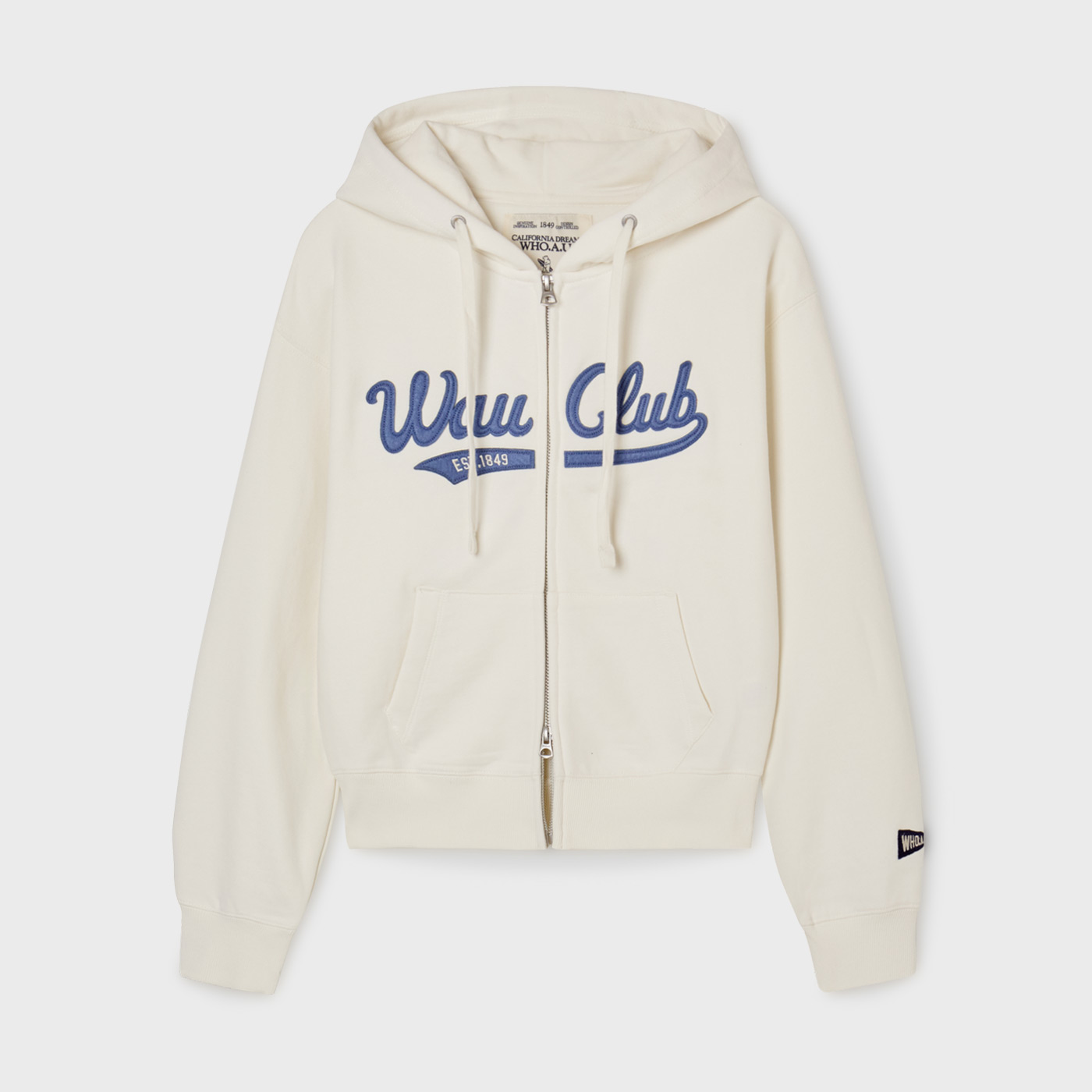 [후아유] 패치 크롭 후드집업(여성) / WHMZG1111F