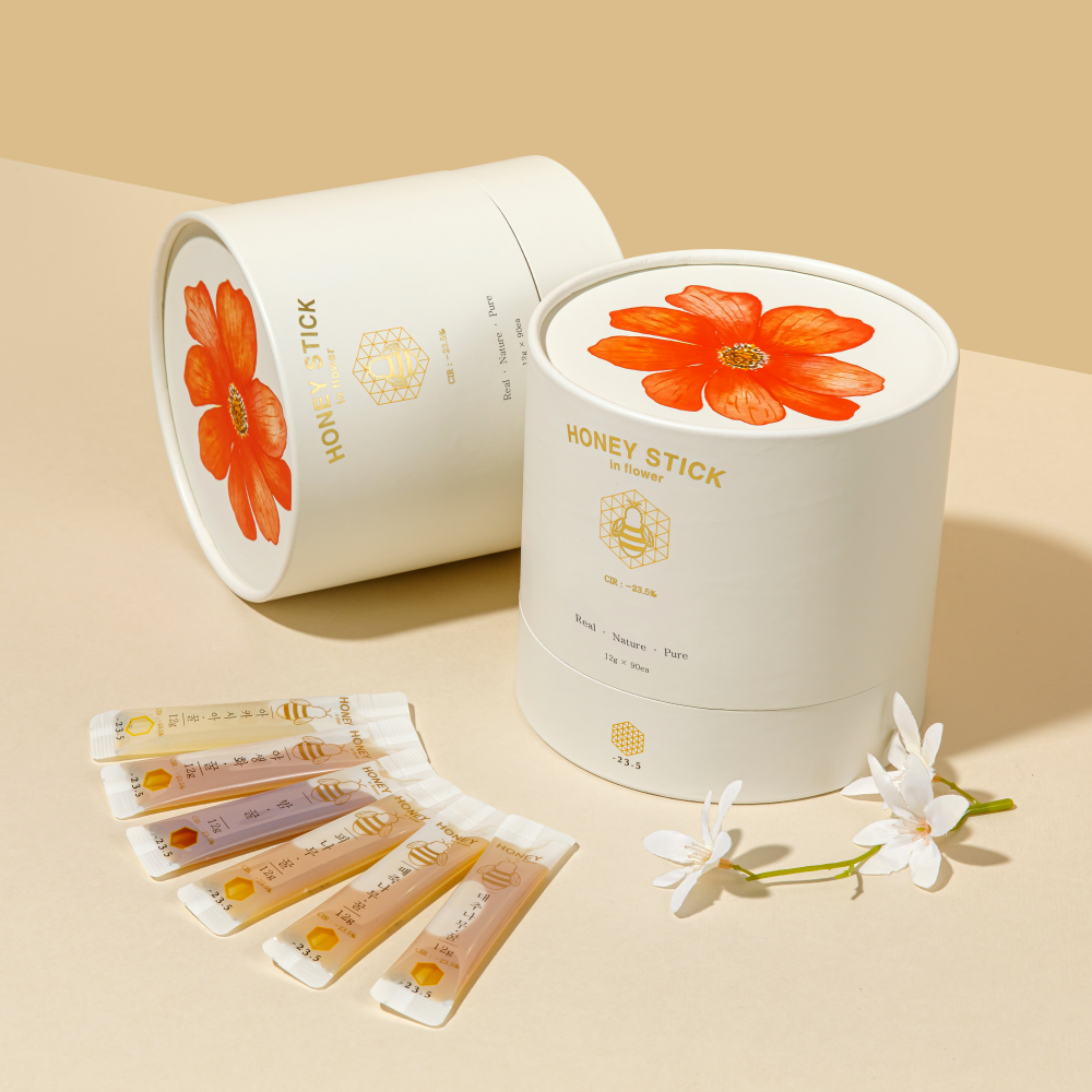 -23.5 꿀스틱 국산 아카시아 벌꿀 휴대용 허니스틱 12g 90개입 답례품 선물