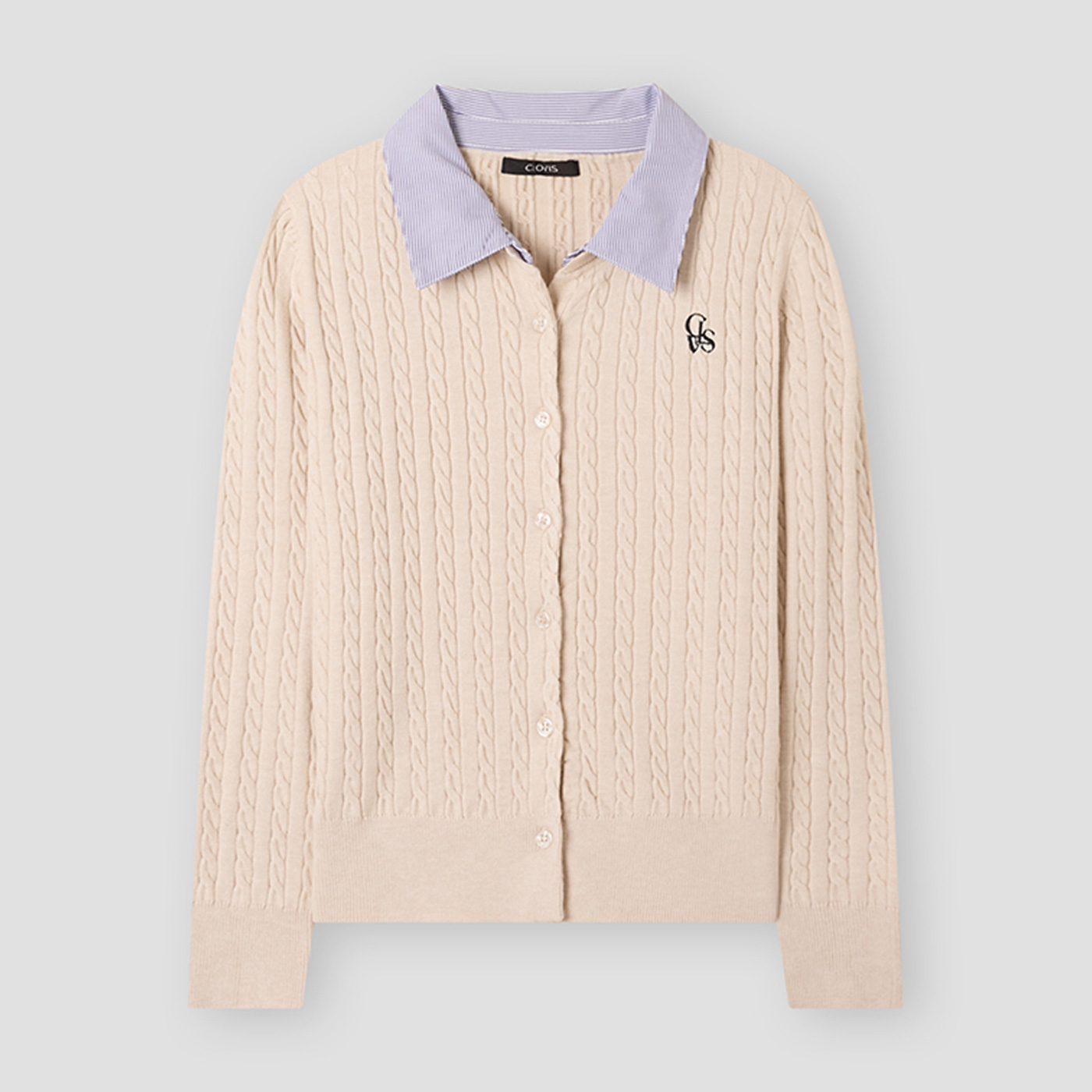 [클라비스] 카라배색 니트_CVCKG1202M